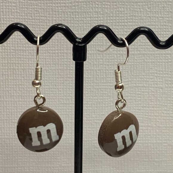 Chocolate Earring, M Earring, Candy Earring, Funny Food Earring, Gift Idea - Picture 3 of 5